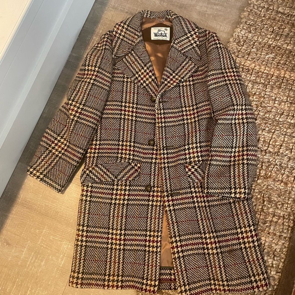 Woolrich, vintage, lined wool, coat